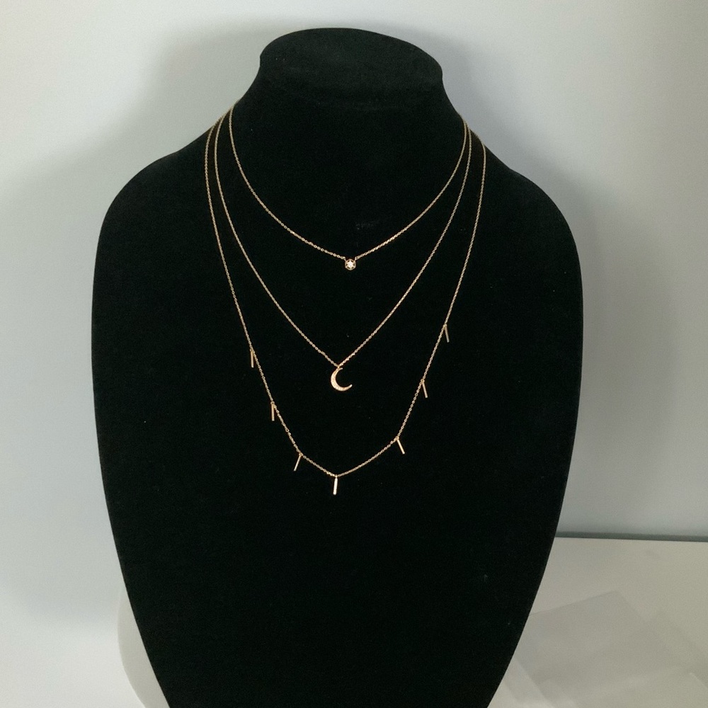 Loren Olivia Crystal Charm Necklace Set